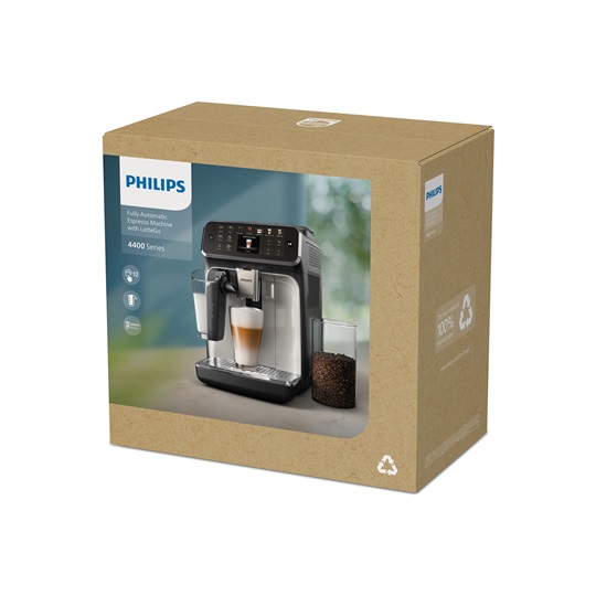 Philips Series 4400 LatteGo EP4446/70 automata kávégép LatteGo tejhabosítóval - EP4446/70