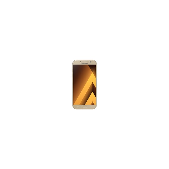 Samsung Galaxy A7 (2017) , 3GB/32GB, arany, kártyafüggetlen, single SIM felújított okostelefon