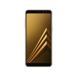 Samsung Galaxy A8 (2018) , 4GB/64GB, arany, kártyafüggetlen, single SIM felújított okostelefon