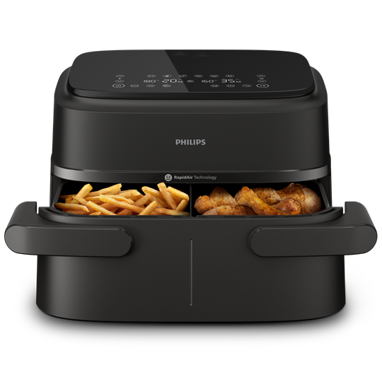 PHILIPS Airfryer 1000 DualBasket NA150/00 forrólevegős sütő