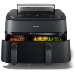 PHILIPS Airfryer 5000 DualBasket NA550/00 forrólevegős sütő