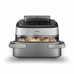 PHILIPS Airfryer 5000 NA565/02 gőzölős megakosaras forrólevegős sütő