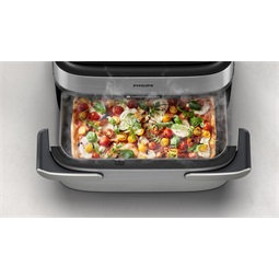 PHILIPS Airfryer 5000 NA565/02 gőzölős megakosaras forrólevegős sütő