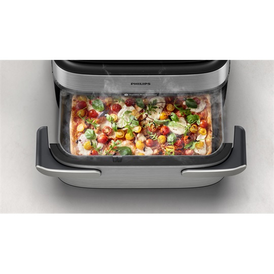 PHILIPS Airfryer 5000 NA565/02 gőzölős megakosaras forrólevegős sütő
