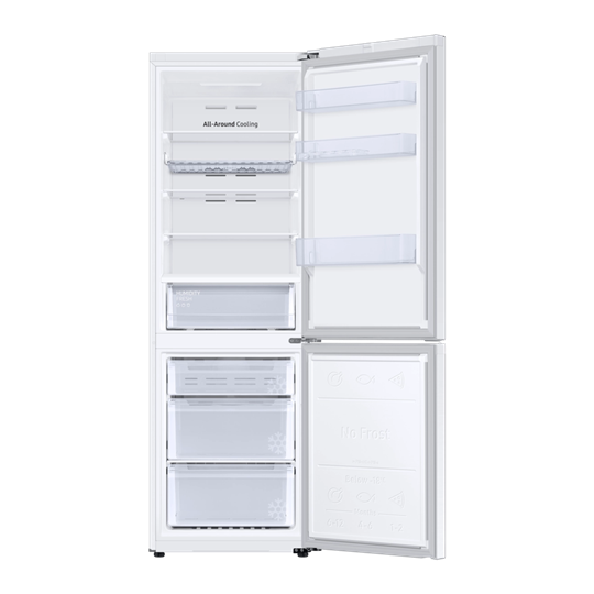 Alulfagyasztós hűtőszekrény RB34C672DWW/EF Wi-fi-vel 344 L, fehér