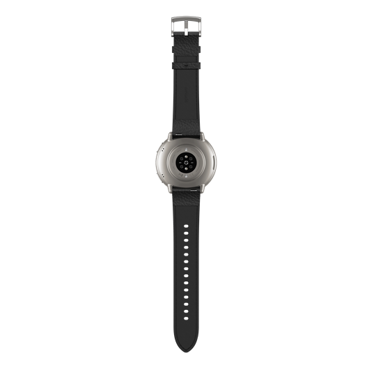 Amazfit Active 2 NFC (Round) Black Leather + Red Silicone strap