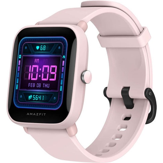 xiaomi amazfit bip u pro pink smartwatch