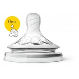 Avent Natural SCF041/27 2 x újszülött, 1 lyukú pótcumi 0h+ 