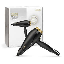 BaByliss 6704E Power Pro hajszárító, AC motor, 2000W, fekete-arany