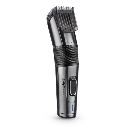 BaByliss E978E Carbon Titanium vezeték/vezeték nélküli hajvágó + trimmer, fémes-sötétszürke