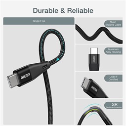 Choetech XCC-1003 PD60W USB-C to USB-C Cable, 1,2m