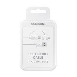 Samsung EP-DG930DWEGWW Combo Cable - White (Type-C & Micro USB)