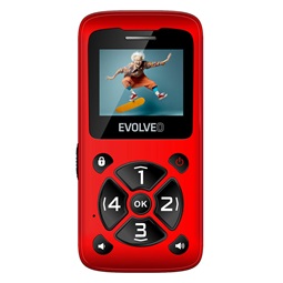 EVOLVEO EasyPhone ID (EP400) red EVOLVEO EasyPhone ID (EP400) red
