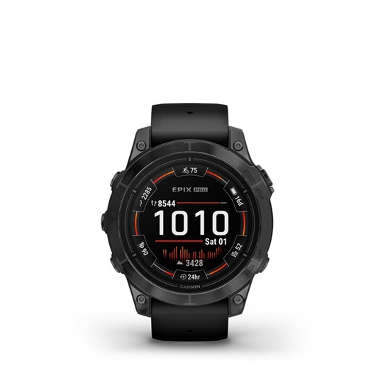 Epix Pro (Gen 2) 47 mm, szürke, fekete szilikon szíjjal (ED)