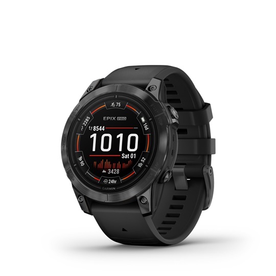 Epix Pro (Gen 2) 47 mm, szürke, fekete szilikon szíjjal (ED)