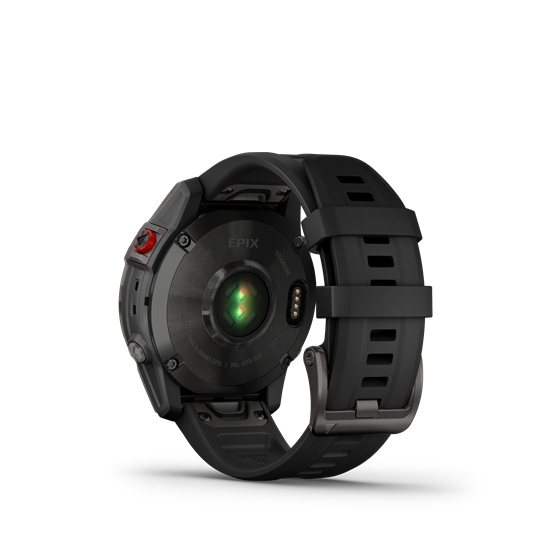Epix gen2 fekete szürke DLC Ti szilikon szíjjal