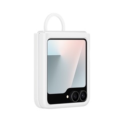 Galaxy Flip6 Silicone Case, White