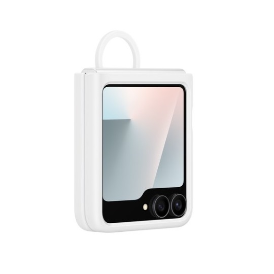 Galaxy Flip6 Silicone Case, White