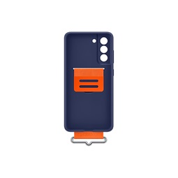 Galaxy S21FE Silicone Cover with Strap, Navy