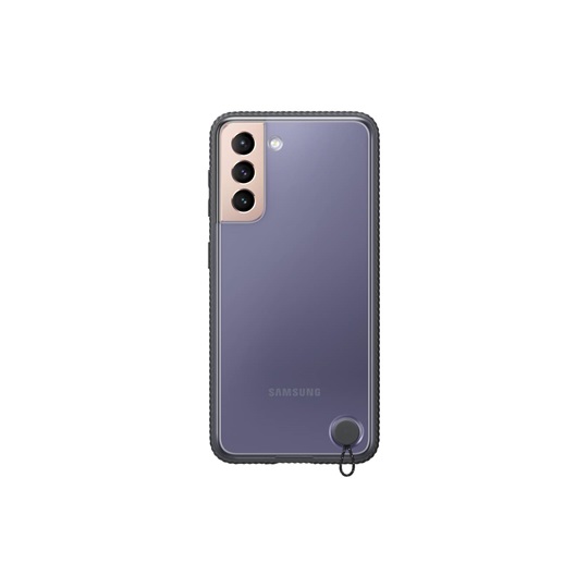Samsung Galaxy S21 átlátszó védőtok, fekete