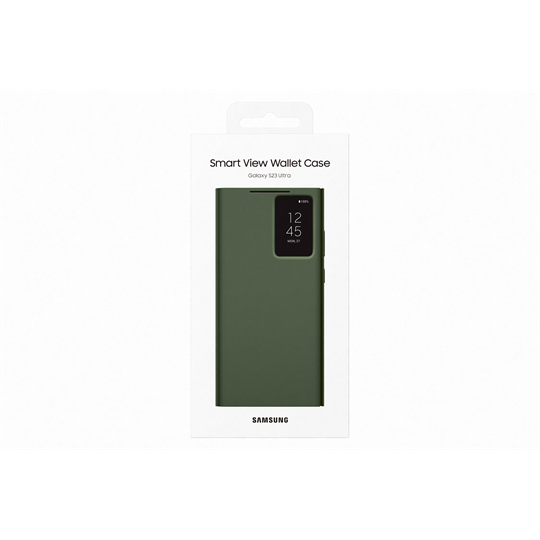 Galaxy S23 Ultra Smart View Wallet Case, Khaki