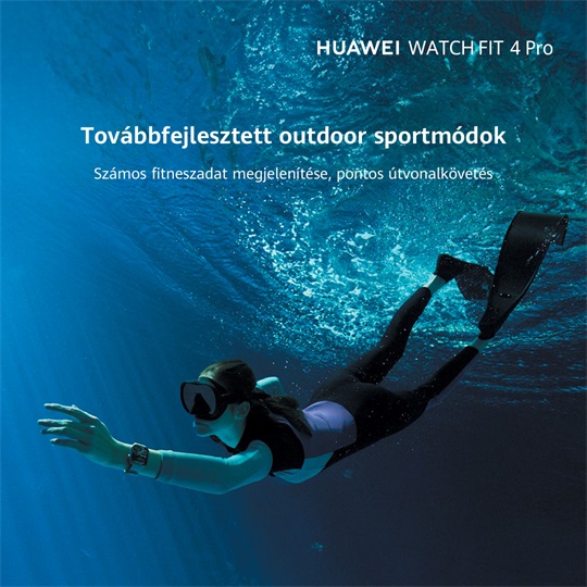 HUAWEI WATCH Fit 4 Pro Fekete