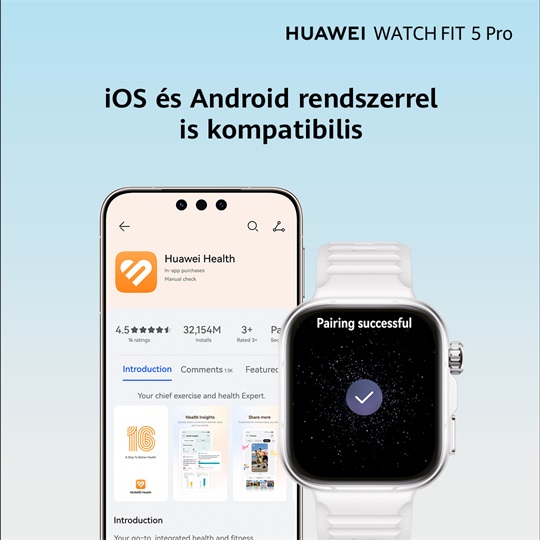 HUAWEI WATCH Fit 5 Pro Fekete