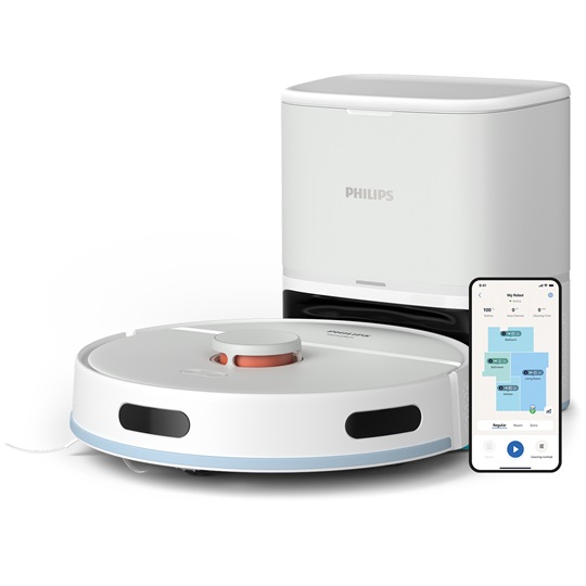 Philips HomeRun 2000 Aqua robotporszívó és -felmosó, dokkoló- és ürítőállomással - XU2100/20