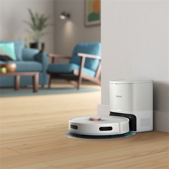 Philips HomeRun 2000 Aqua robotporszívó és -felmosó, dokkoló- és ürítőállomással - XU2100/20