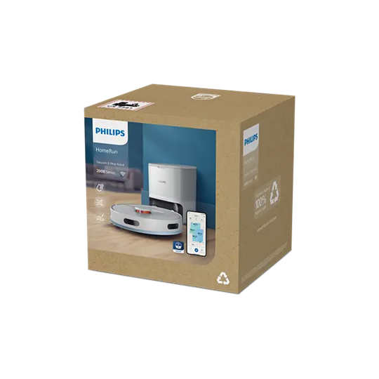 PHILIPS HomeRun 2000 Aqua XU2100/25 robotporszívó és -felmosó, dokkoló- és ürítőállomással