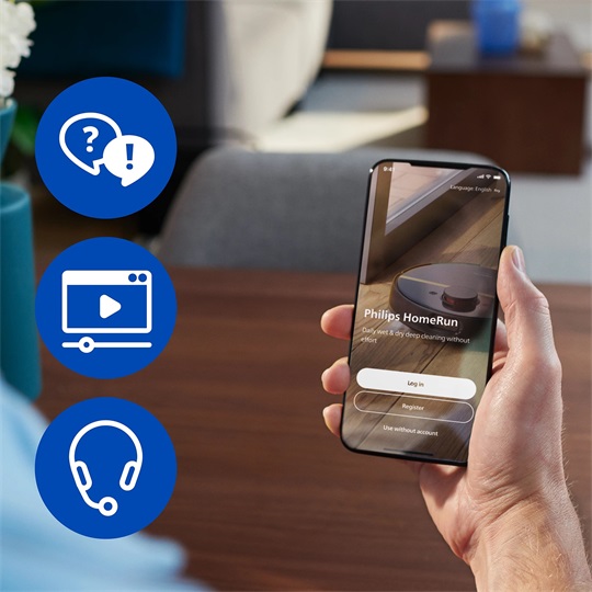 PHILIPS HomeRun 5000 Aqua XU5100/10 robotporszívó és -felmosó, dokkoló- és ürítőállomással