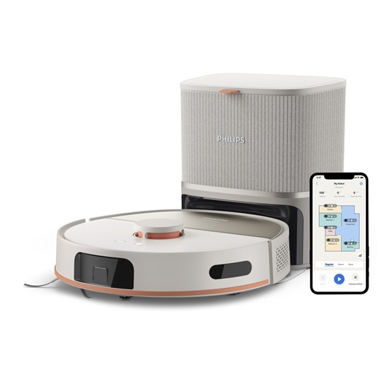 PHILIPS HomeRun 5000 Aqua XU5100/20 robotporszívó és -felmosó, dokkoló- és ürítőállomással