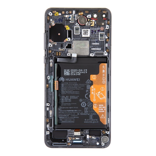 Huawei P40 LCD Display + Touch Unit + Front Cover Black