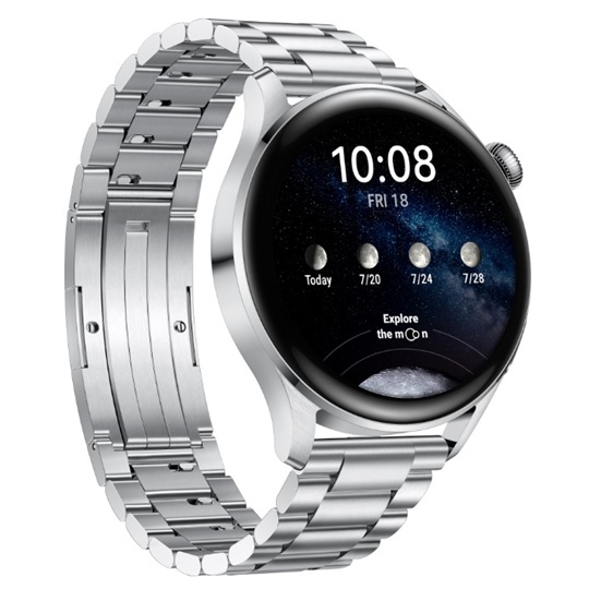 Huawei Watch 3, Stainless Steel, Stainless Steel Strap