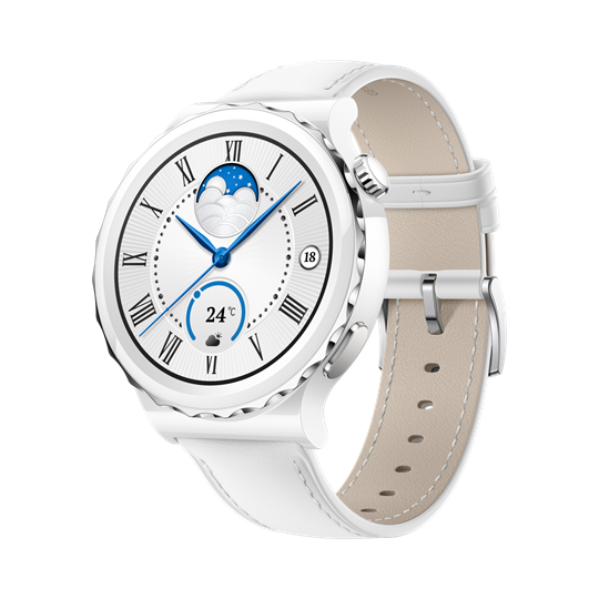 Huawei Watch GT 3 Pro, White Leather Strap 43mm