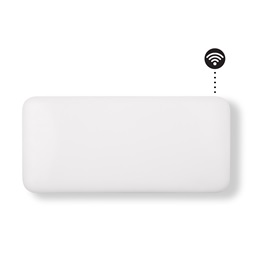 INVISIBLE WIFI intelligens fűtőpanel, 900W fehér acél előlappal INVISIBLE WIFI intelligens fűtőpanel, 900W fehér acél előlappal