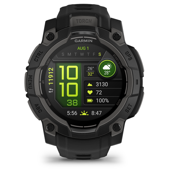 Instinct 3 45mm AMOLED, Fekete