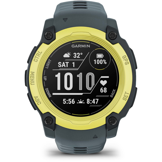 Instinct E, 40 mm, Sárga, szürke szíjjal