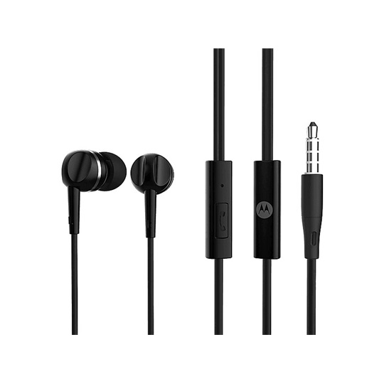 Moto Earbuds 105 NEW vezetékes fülhallgató - fekete