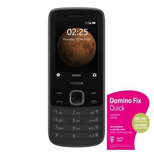 Nokia 225 - 4G (dark-grey) + DominoFix Quick alapcsomag