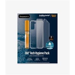 PanzerGlass Samsung Galaxy S21 Hygiene Pack (TPU, ClearCase, 30 ml Spray)
