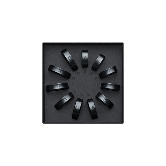 Ring Sizing Kit ( included 14/15 Size ), Black