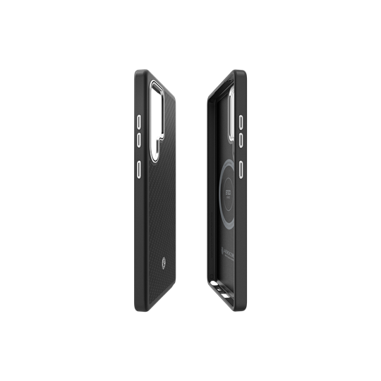 S25 Ultra Enzo Aramid Spigen, Black Silver