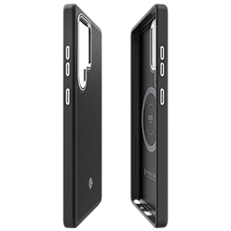 S25 Ultra Enzo Aramid Spigen, Black Silver