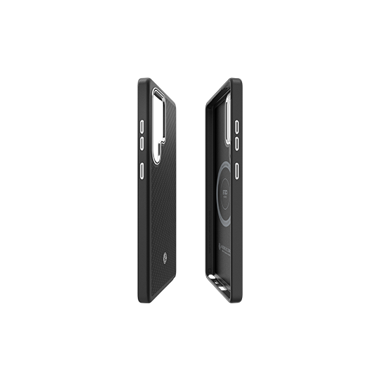 S25 Ultra Enzo Aramid Spigen, Black Silver