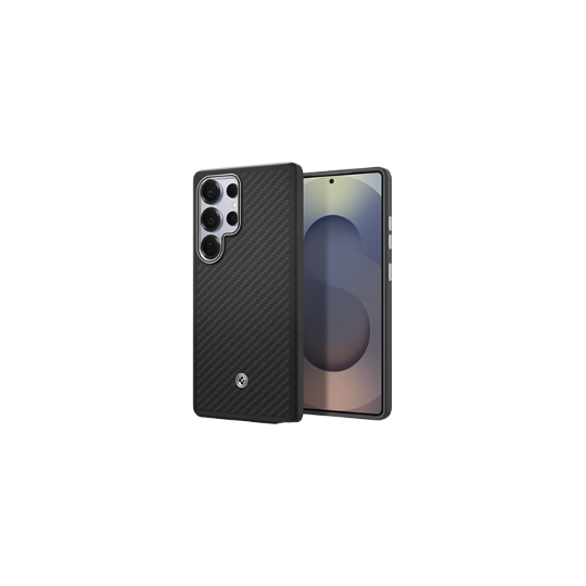 S25 Ultra Enzo Aramid Spigen, Black Silver