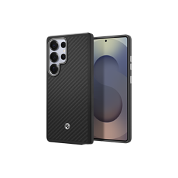 S25 Ultra Enzo Aramid Spigen, Black Silver