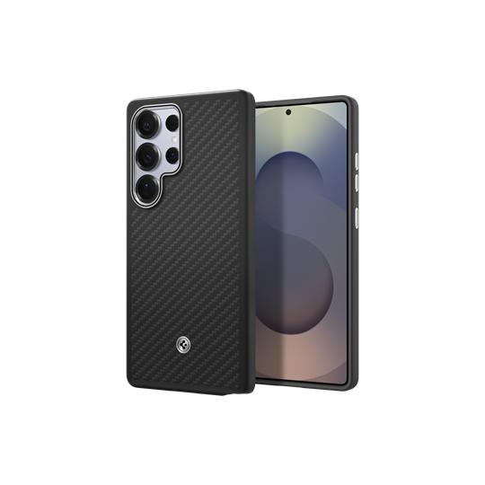 S25 Ultra Enzo Aramid Spigen, Black Silver