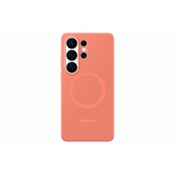 S26 Ultra Silicone Magnet Case, Coralred