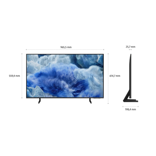 Samsung QE43Q8FAAUXXH 4K UHD Smart QLED TV, 109 cm